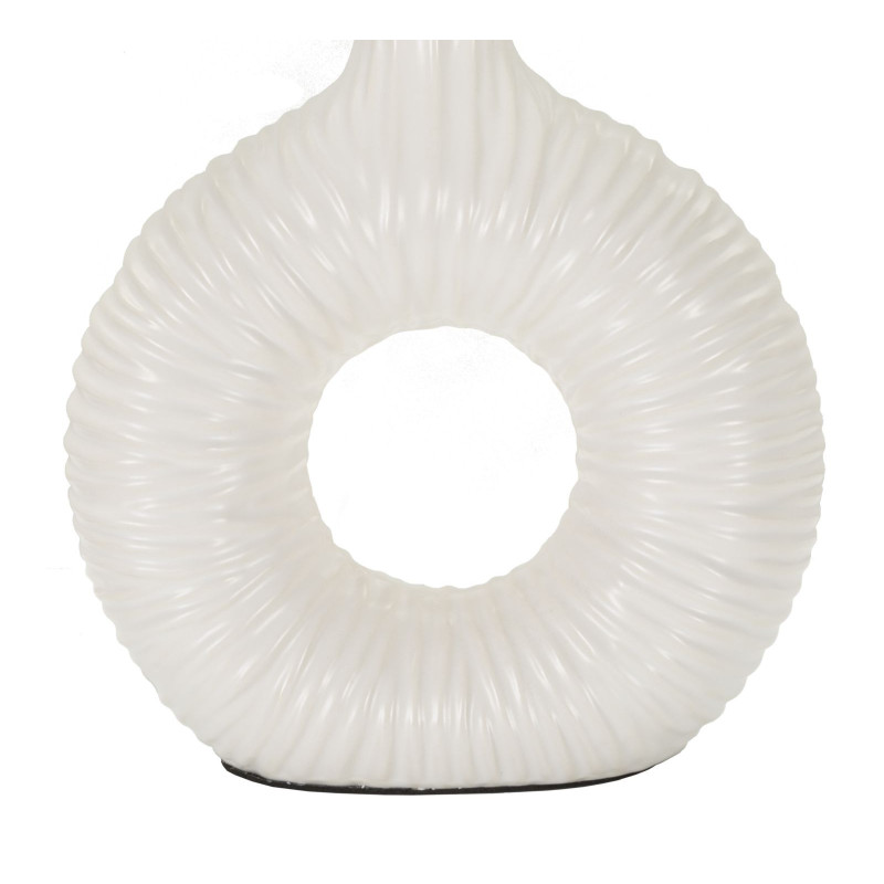 Lampadelle A Da Tavolo Seta Bianca cm 28,5x15x43