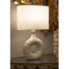 Lampadelle A Da Tavolo Seta Bianca cm 28,5x15x43