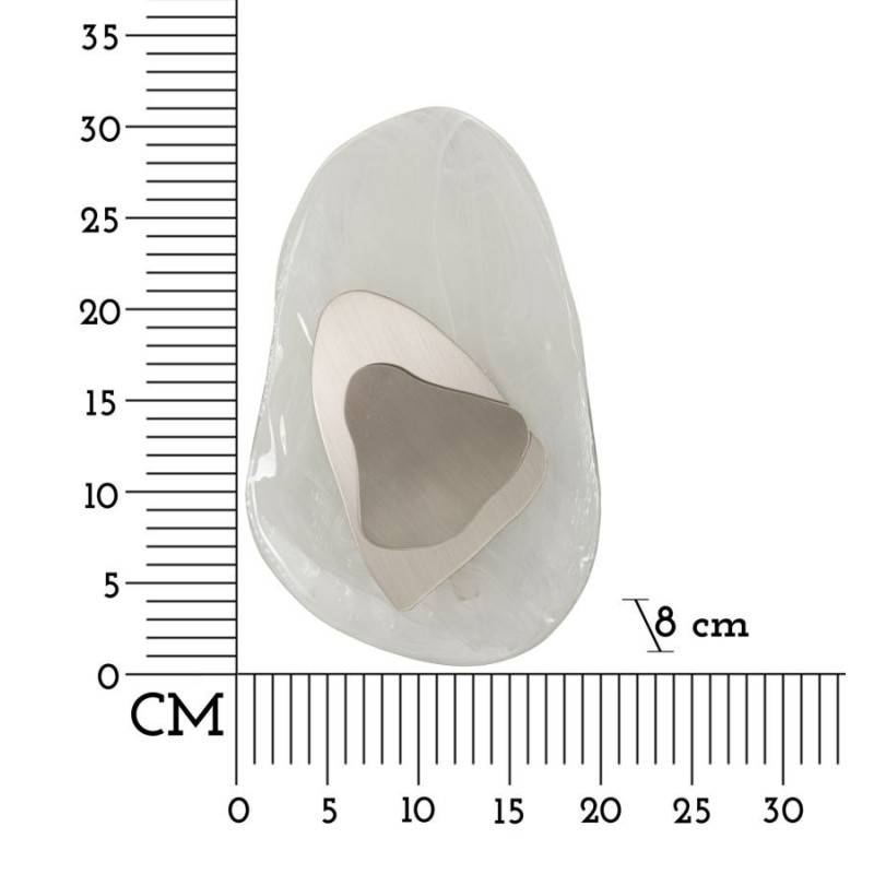 Lampadelle A Da Muro Ocean Silver cm 21x8x31