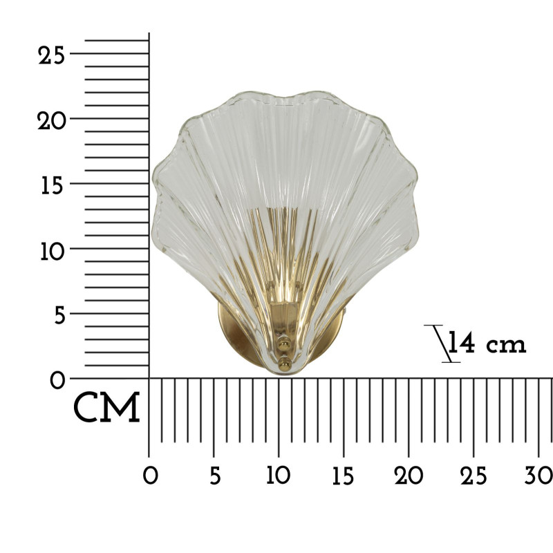 Lampadelle A Da Muro Shell cm 20x14x22