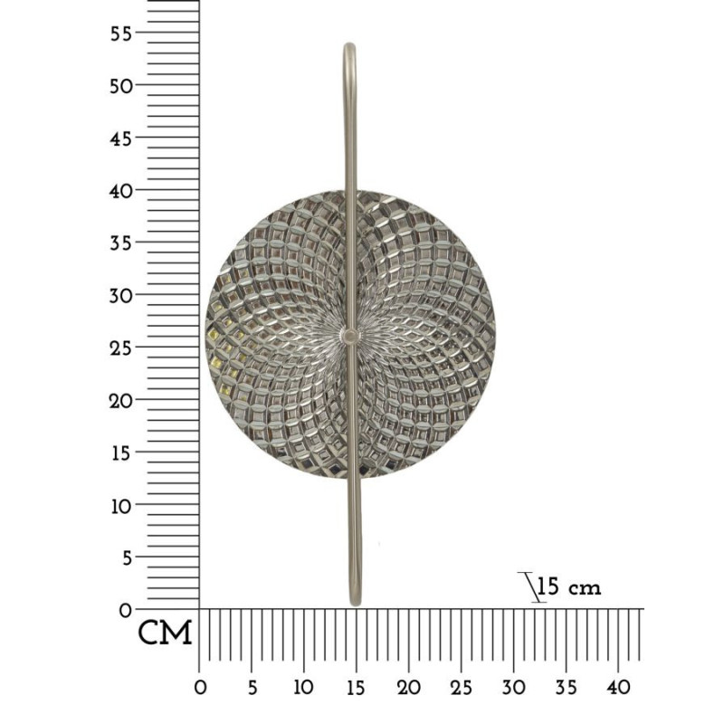 Lampadelle A Da Muro Silvery cm 28x15x54