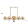 Lampadelle Ario Venice cm 116x27x79