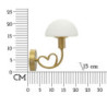 Lampadelle A Da Muro Lovy Gold cm 23x15x22