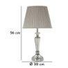 Lampadelle A Da Tavolo Silvery cm ø 30x56