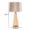 Lampadelle A Da Tavolo Perly -a- cm ø 36,5x68,5
