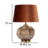 Lampadelle A Da Tavolo Praga -a- cm ø 40,5x57