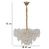 Lampadelle Ario Soffitto Ibiscus cm ø 47x30-73
