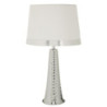 Lampadelle A Da Tavolo Tower Argento cm ø 30x54