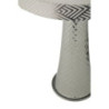 Lampadelle A Da Tavolo Tower Argento cm ø 30x54