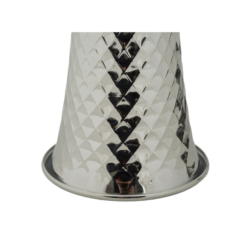 Lampadelle A Da Tavolo Tower Argento cm ø 30x54