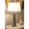 Lampadelle A Da Tavolo Tower Argento cm ø 30x54
