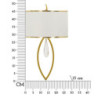 Lampadelle A Da Muro Vienna cm 26x15x50