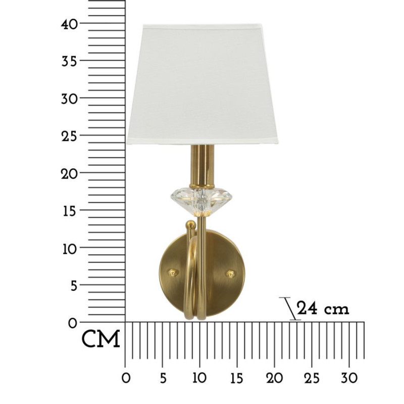 Lampadelle A Da Muro Salisburg cm 18x24x40