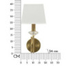 Lampadelle A Da Muro Salisburg cm 18x24x40
