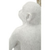 Lampadelle A Da Tavolo Monkey Seduta Bianca cm 33x33x32