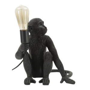Zoom Lampadelle A Da Tavolo Monkey Seduta Nero cm 33x33x32
