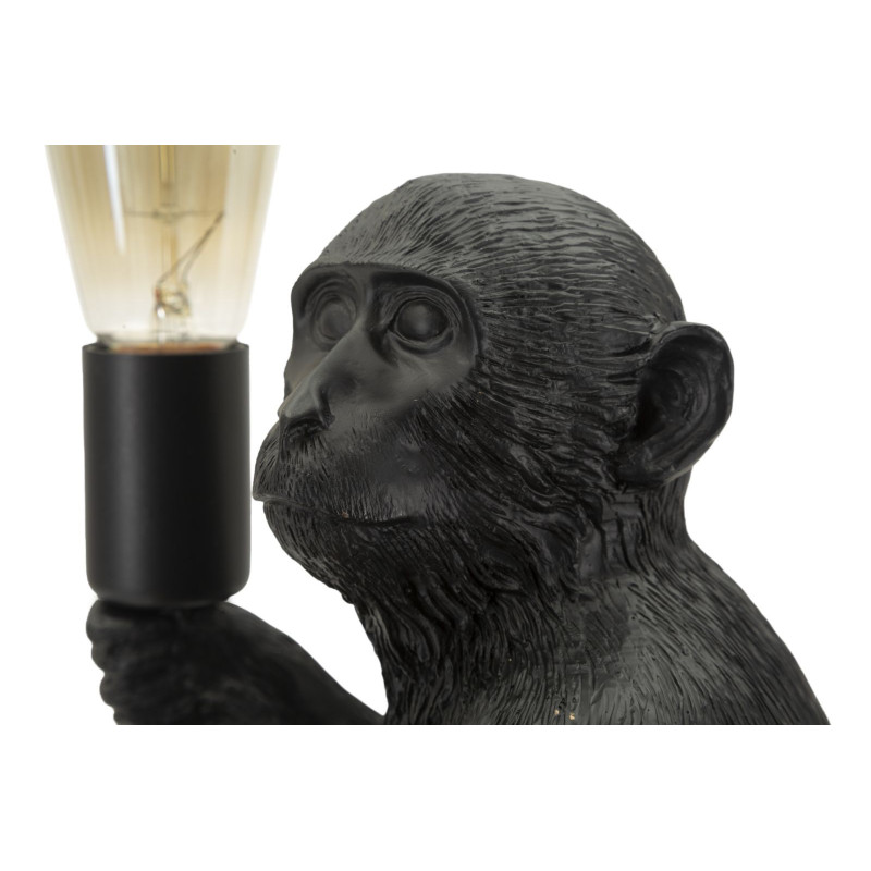 Lampadelle A Da Tavolo Monkey Seduta Nero cm 33x33x32