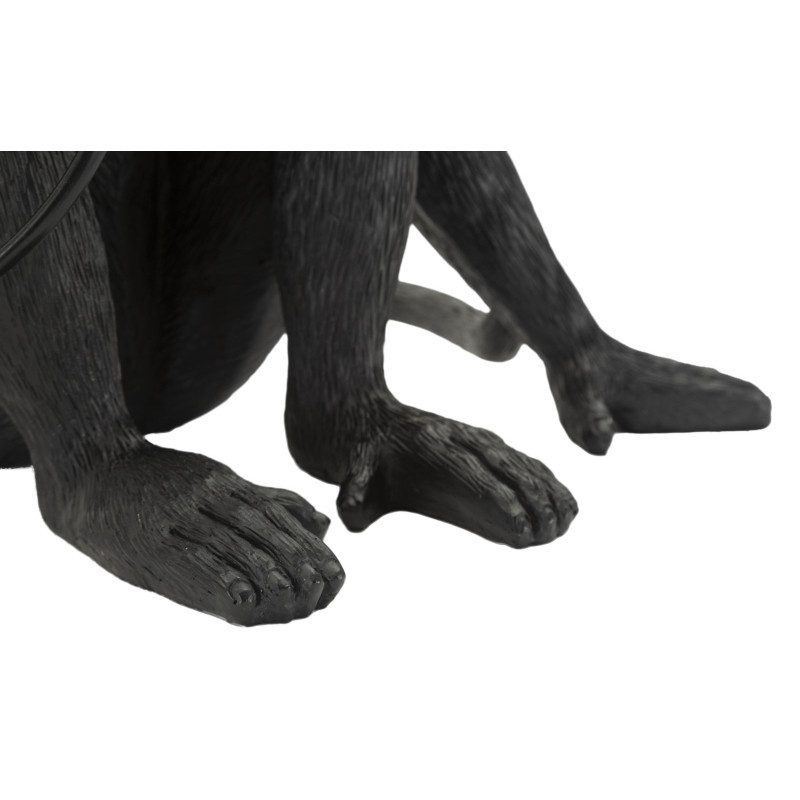 Lampadelle A Da Tavolo Monkey Seduta Nero cm 33x33x32