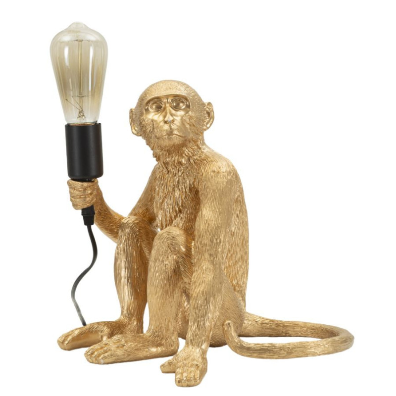 Lampadelle A Da Tavolo Monkey Seduta Oro cm 33x33x32