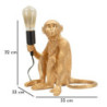 Lampadelle A Da Tavolo Monkey Seduta Oro cm 33x33x32