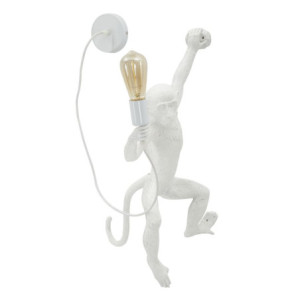 Lampadelle A Da Muro Monkey Bianca cm 32x32x64