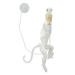 Zoom Lampadelle A Da Muro Monkey Bianca cm 32x32x64