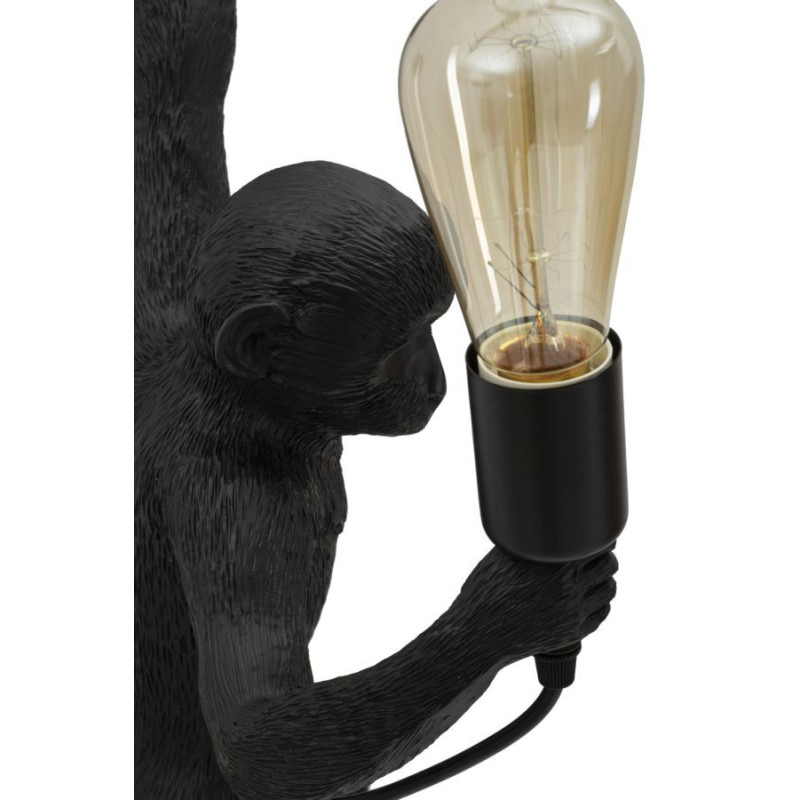 Lampadelle A Da Muro Monkey Nera cm 32x32x64