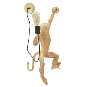 Lampadelle A Da Muro Monkey Oro cm 32x32x64