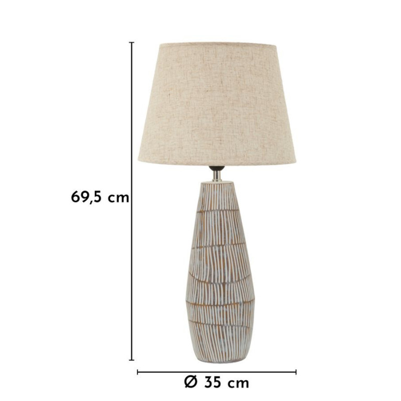 Lampadelle A Da Tavolo Resina Hanoi cm ø 35x69,5