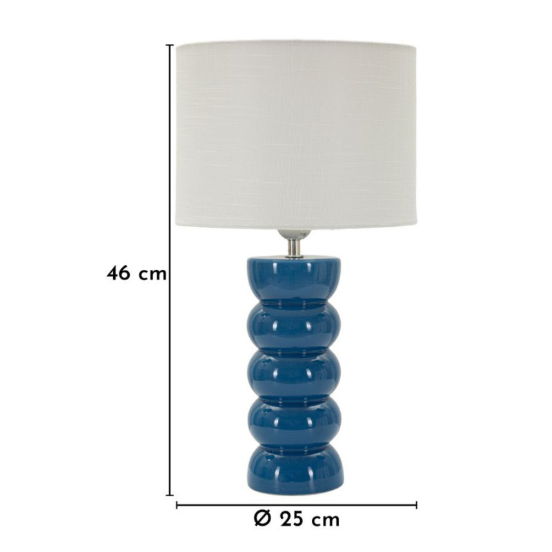 Lampadelle A Da Tavolo Torr Blu cm ø 25x46