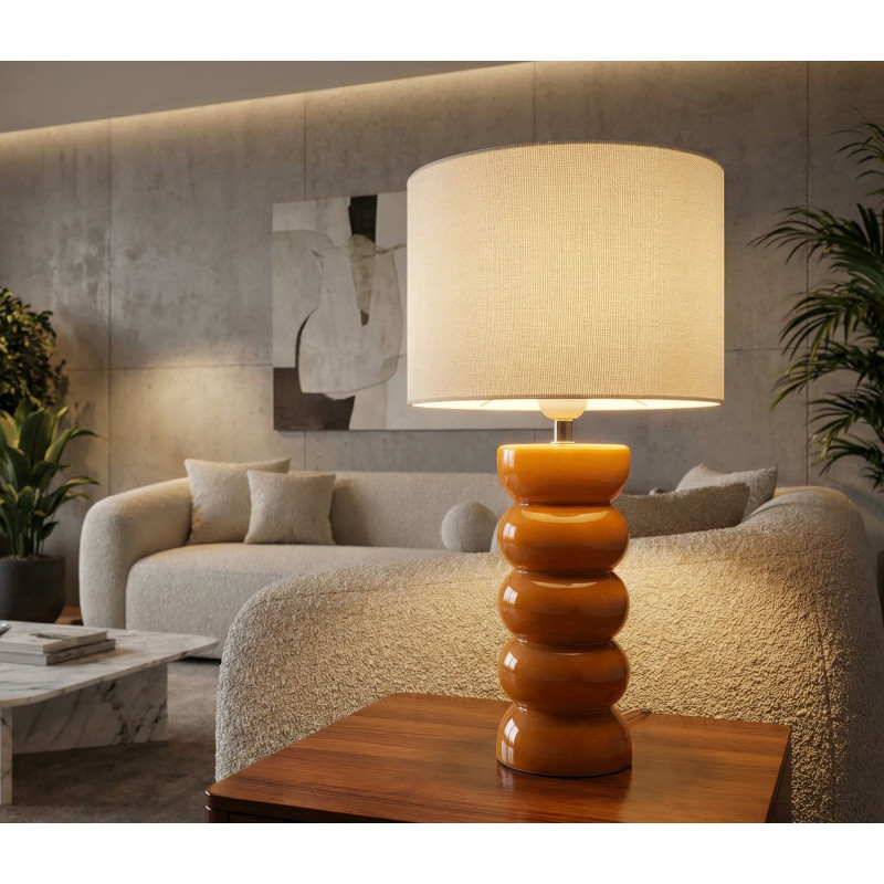 Lampadelle A Da Tavolo Torr Senape cm ø 25x46