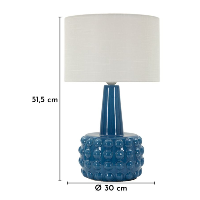 Lampadelle A Da Tavolo Gress Blu cm ø 30x51,5