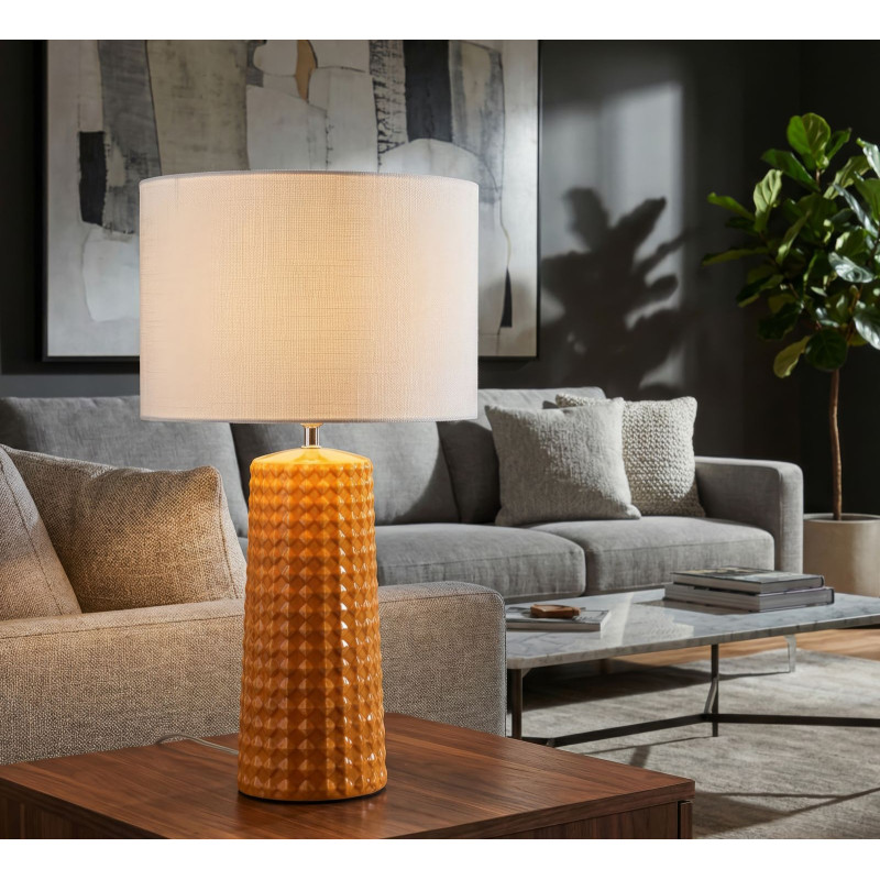 Lampadelle A Da Tavolo Gliss Senape cm ø 30x52