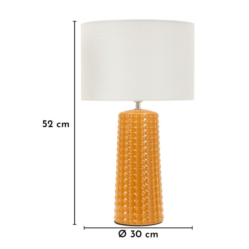 Lampadelle A Da Tavolo Gliss Senape cm ø 30x52