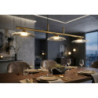 Lampadelle Ario Emily 3 Luci Vetro Grigio cm 100x24x18