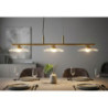 Lampadelle Ario Emily 3 Luci Vetro Trasparente cm 100x24x18