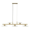 Lampadelle Ario Emily 5 Luci Vetro Trasparente cm 100x24x18