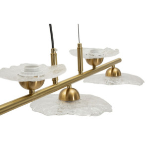 Zoom Lampadelle Ario Emily 5 Luci Vetro Trasparente cm 100x24x18