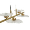 Lampadelle Ario Emily 5 Luci Vetro Trasparente cm 100x24x18