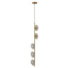 Lampadelle Ario Emily Verticale Vetro Grigio cm 15x16x110