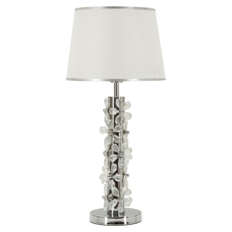 Lampadelle A Da Tavolo Silver Flower cm ø 35x74