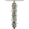 Lampadelle A Da Tavolo Silver Flower cm ø 35x74