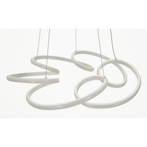 Zoom Lampadelle Ario Led Glovy Bianco cm ø 55x120 (luce Con 3 Temperature Di Colore)