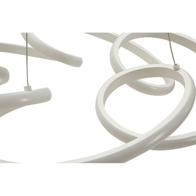 Lampadelle Ario Led Glovy Bianco cm ø 55x120 (luce Con 3 Temperature Di Colore)