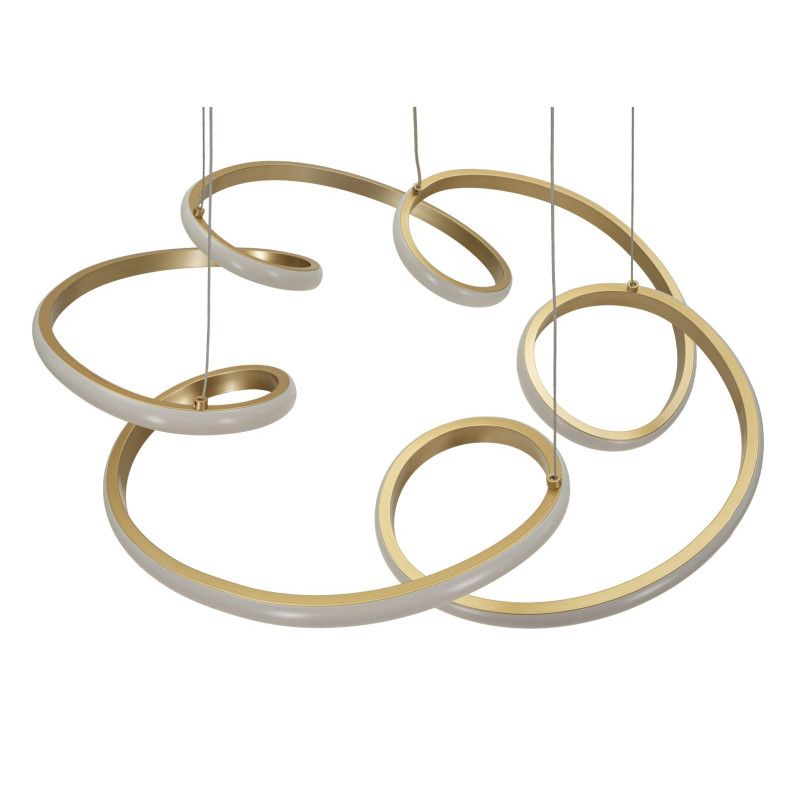 Lampadelle Ario Led Glovy Gold cm ø 55x120 (luce Con 3 Temperature Di Colore)