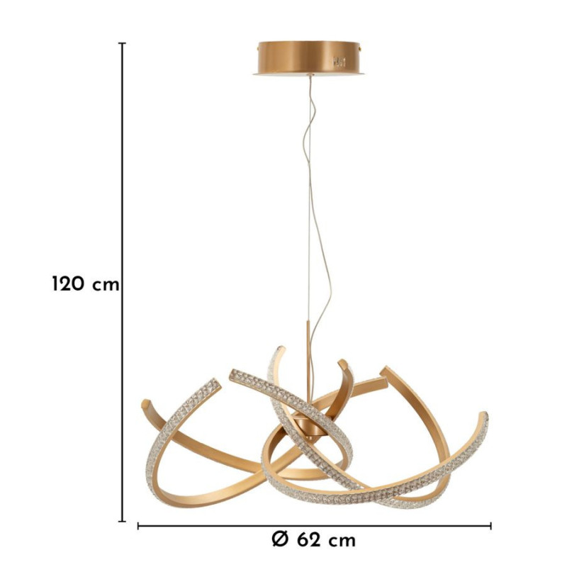 Lampadelle Ario Led Celtic cm ø 62x120 (luce Con 3 Temperature Di Colore)