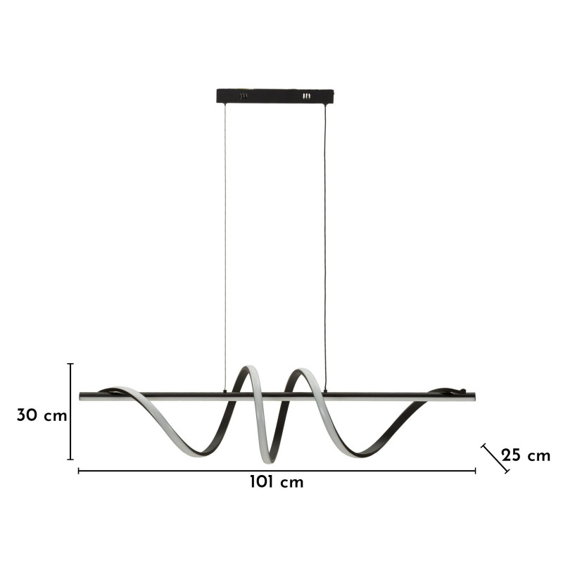Lampadelle Ario Led Spiral cm 101x25x30-150 (luce Con 3 Temperature Di Colore)