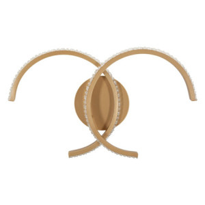 Lampadelle A Da Muro Led Double C cm 41x8,5x24 (luce Con 3 Temperature Di Colore)