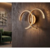 Lampadelle A Da Muro Led Double C cm 41x8,5x24 (luce Con 3 Temperature Di Colore)