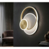 Lampadelle A Da Muro Led Dish cm 29x6,5x34 (luce Con 3 Temperature Di Colore)